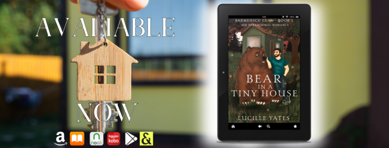 Banner for Bear in a Tiny House declaring it is now available for purchase.