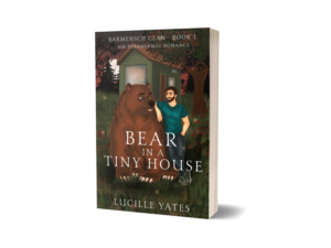 Bear in a Tiny House book cover 3d mock up