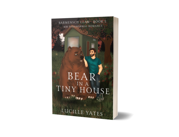 Bear in a Tiny House book cover 3d mock up