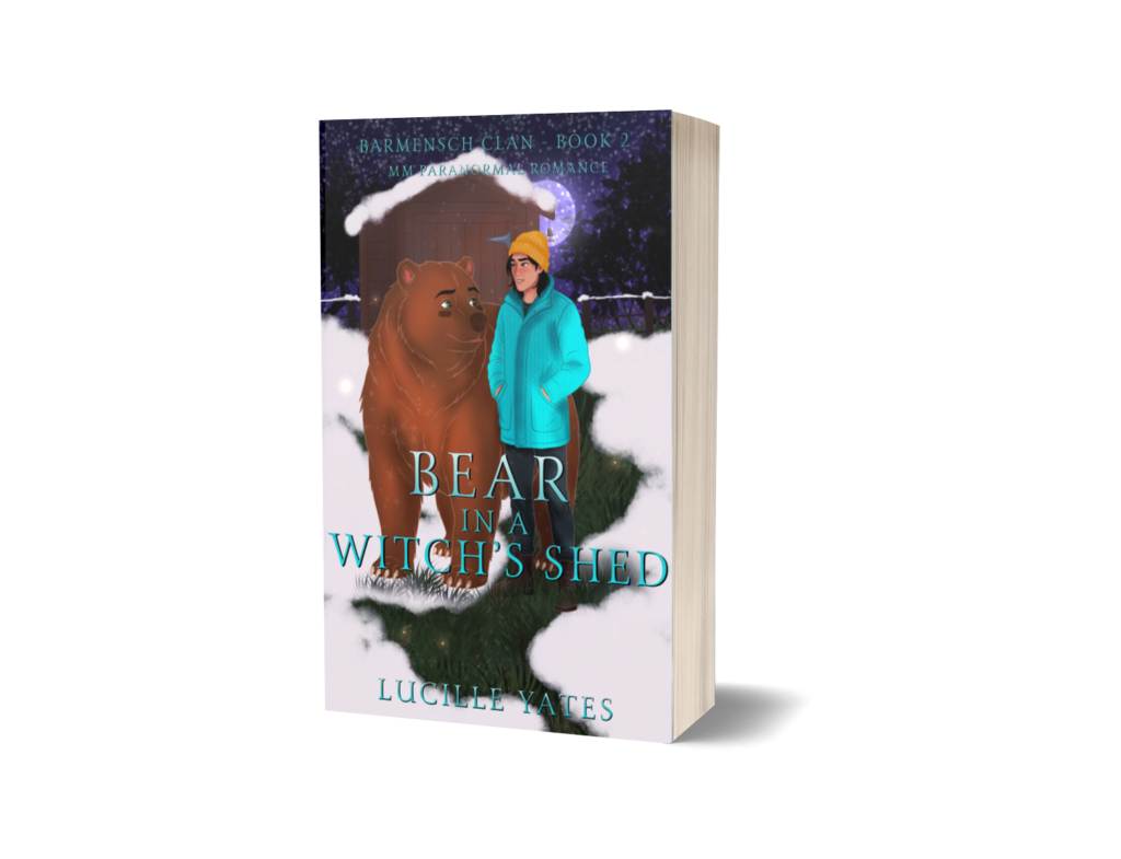 Bear in a Witch's Shed 3d book mock-up